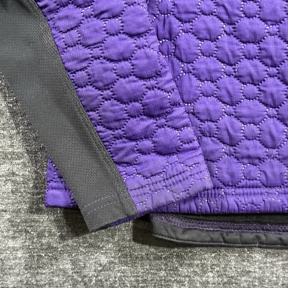 Pearl Izumi Cycling Jacket Women's Size Medium Quilted Purple & Black Full Zip - Picture 8 of 16